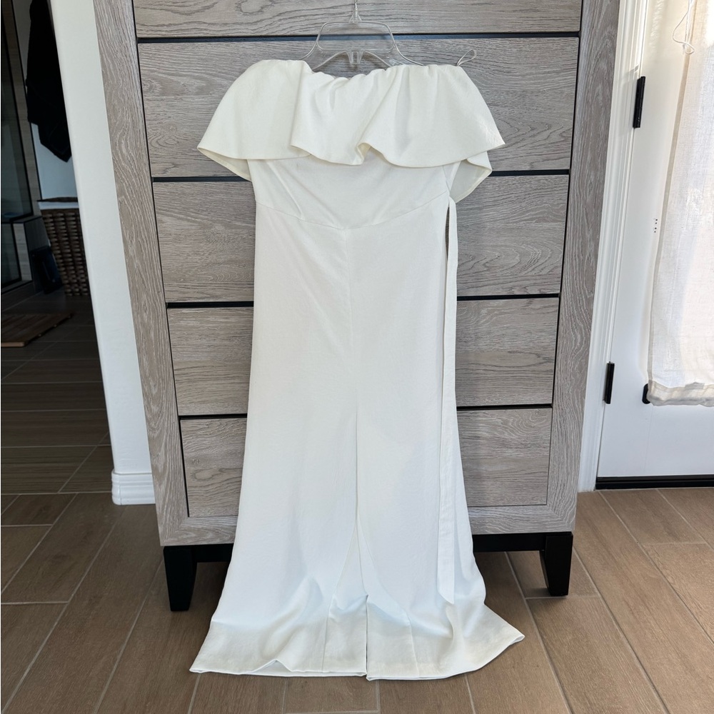 Babaton Strapless Cream Dress